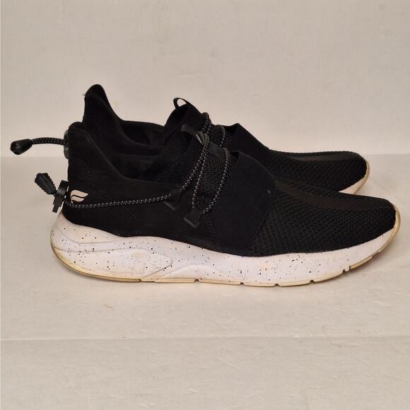 Fabletics Womens Zuma Studio Sneaker II 10 Black White Slip On Mesh Athletic - Picture 1 of 8